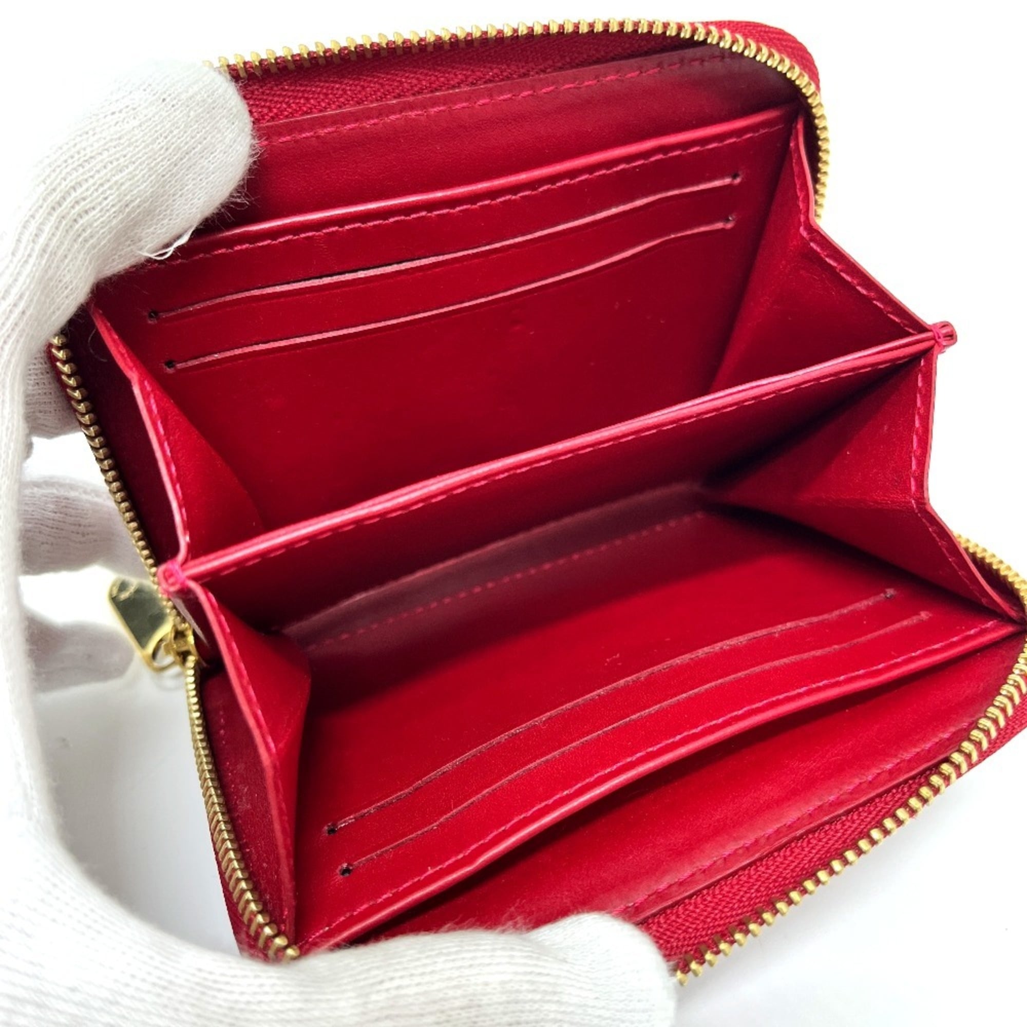 Louis Vuitton Pomme D'amour Monogram Vernis Coin Purse/Coin Case