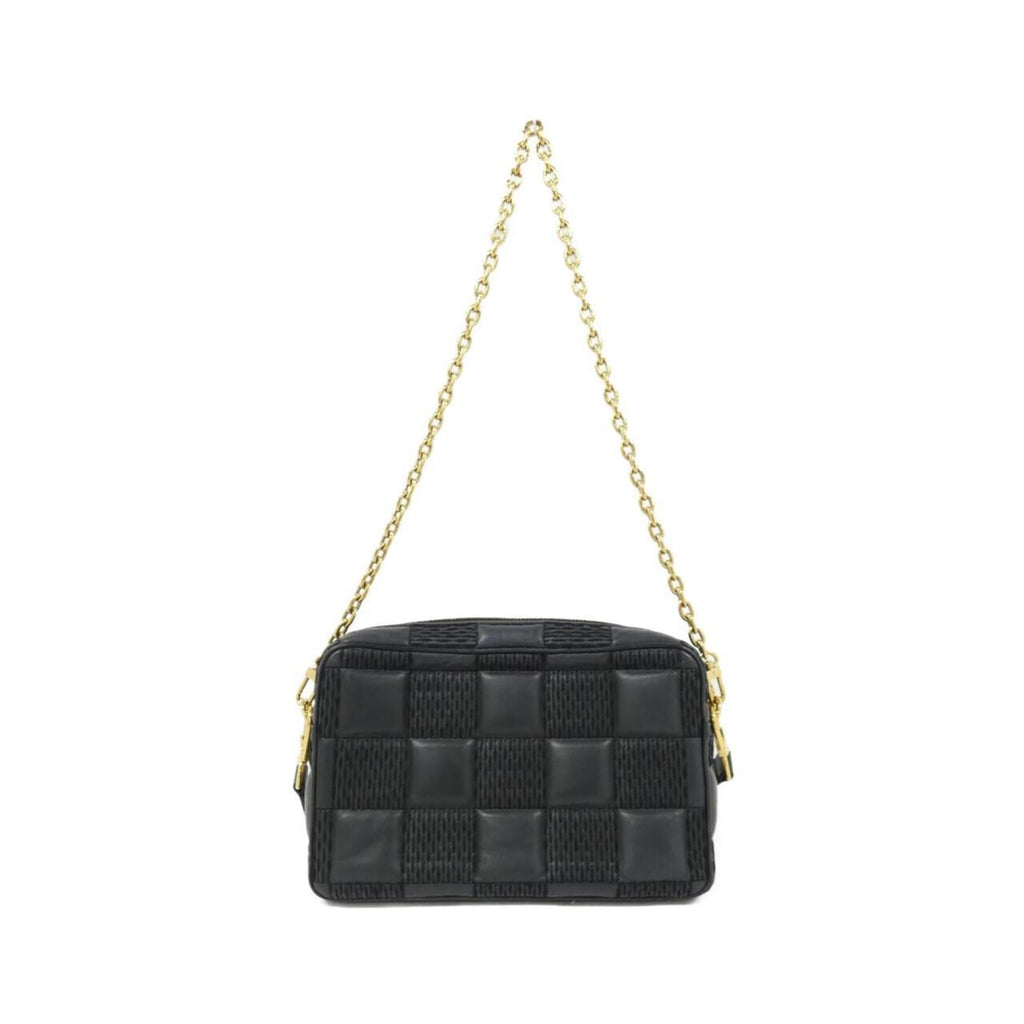 Louis Vuitton Black Leather Shoulder Bag