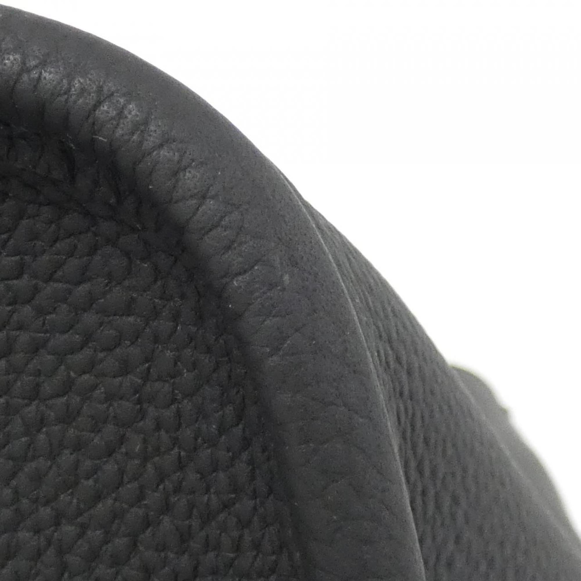 Louis Vuitton Black Marron Coated Canvas Leather Handbag