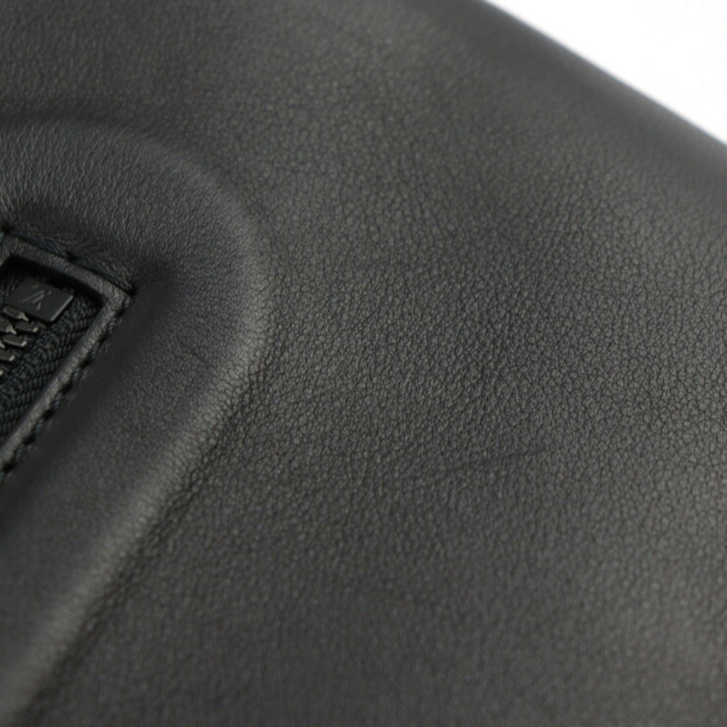 Louis Vuitton Black Leather Clutch Bag