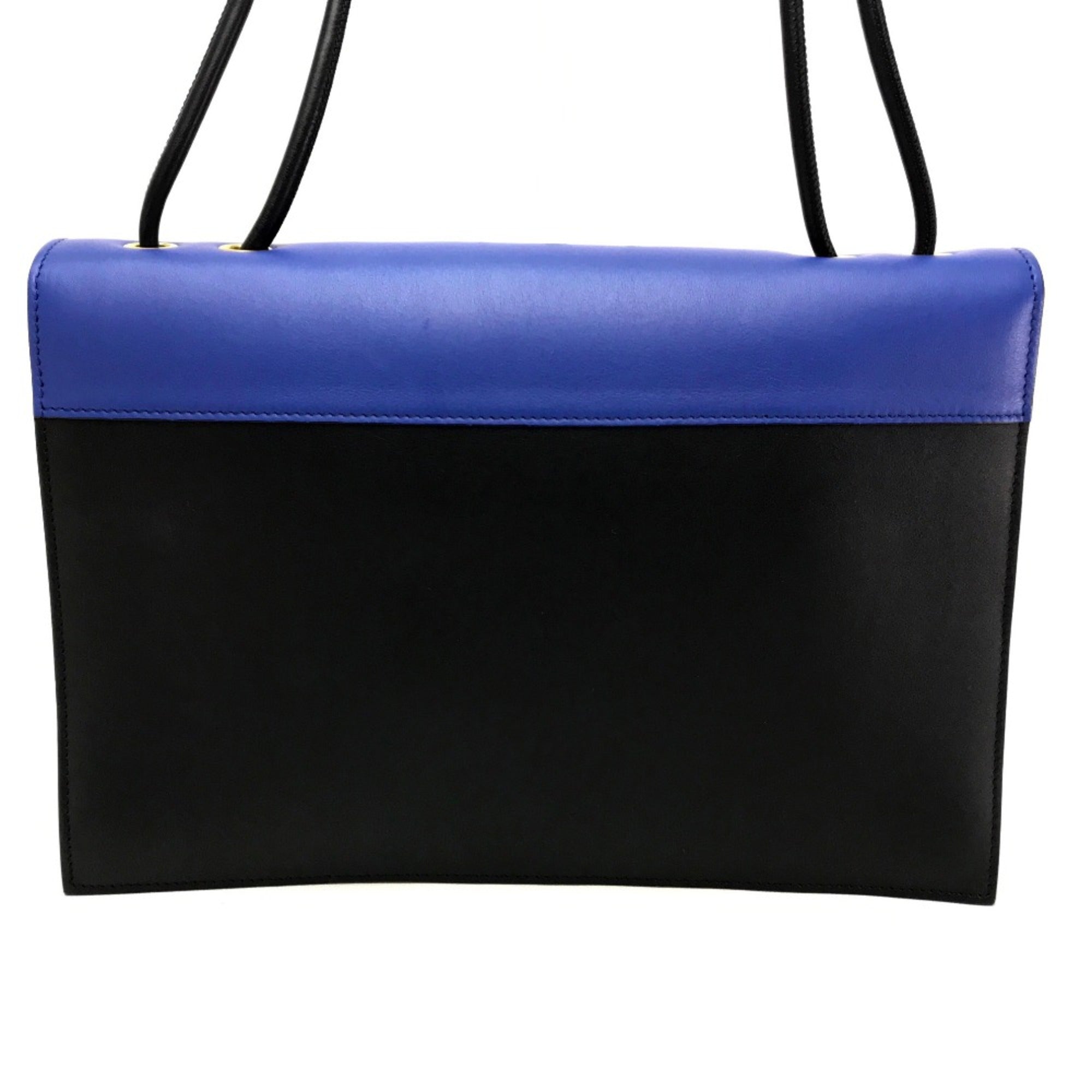 Celine Blue Leather Clutch Bag