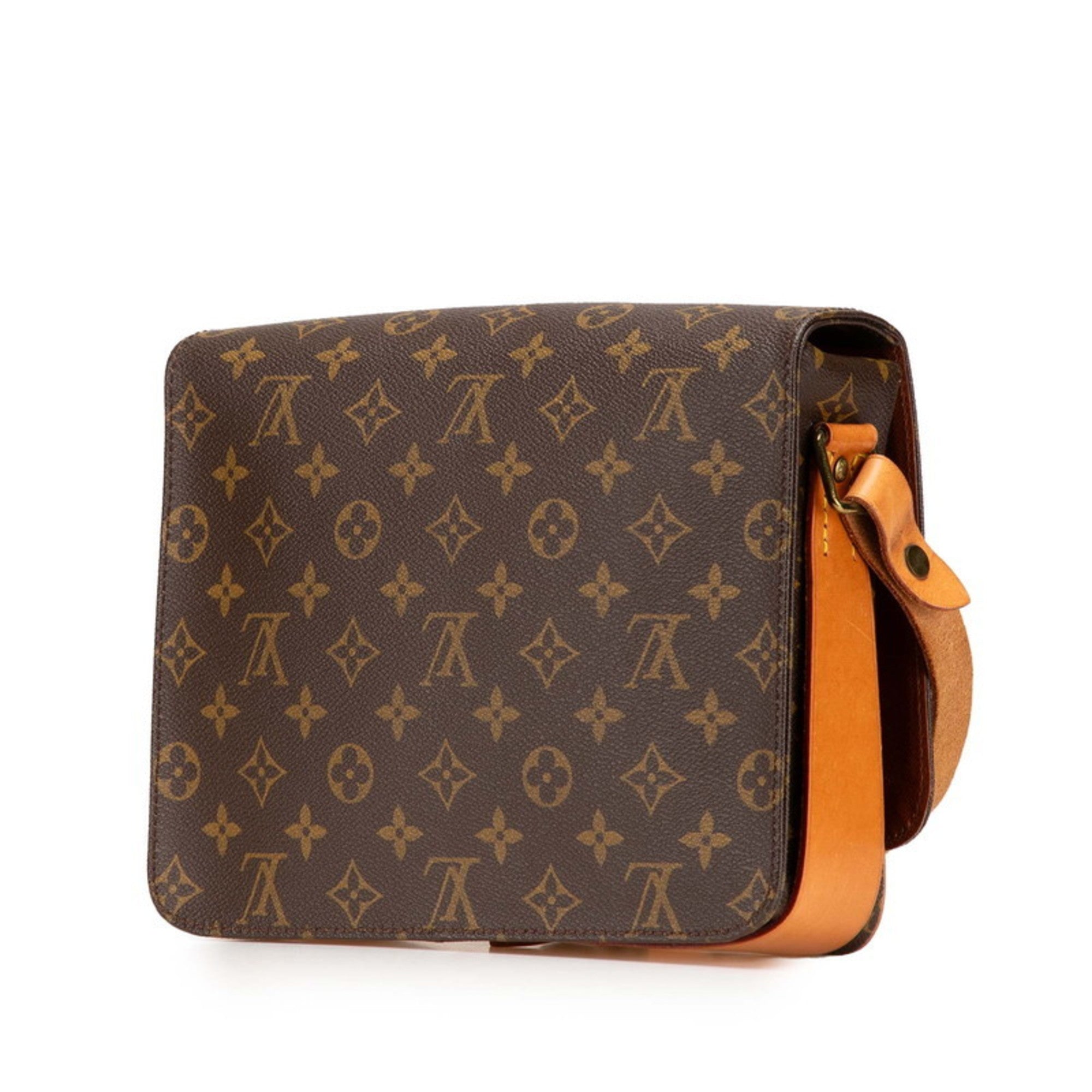 Louis Vuitton Brown Pvc Leather Shoulder Bag