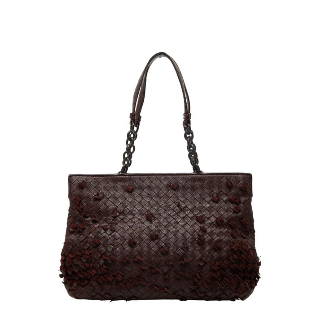 Bottega Veneta Brown Leather Handbag Tote Bag