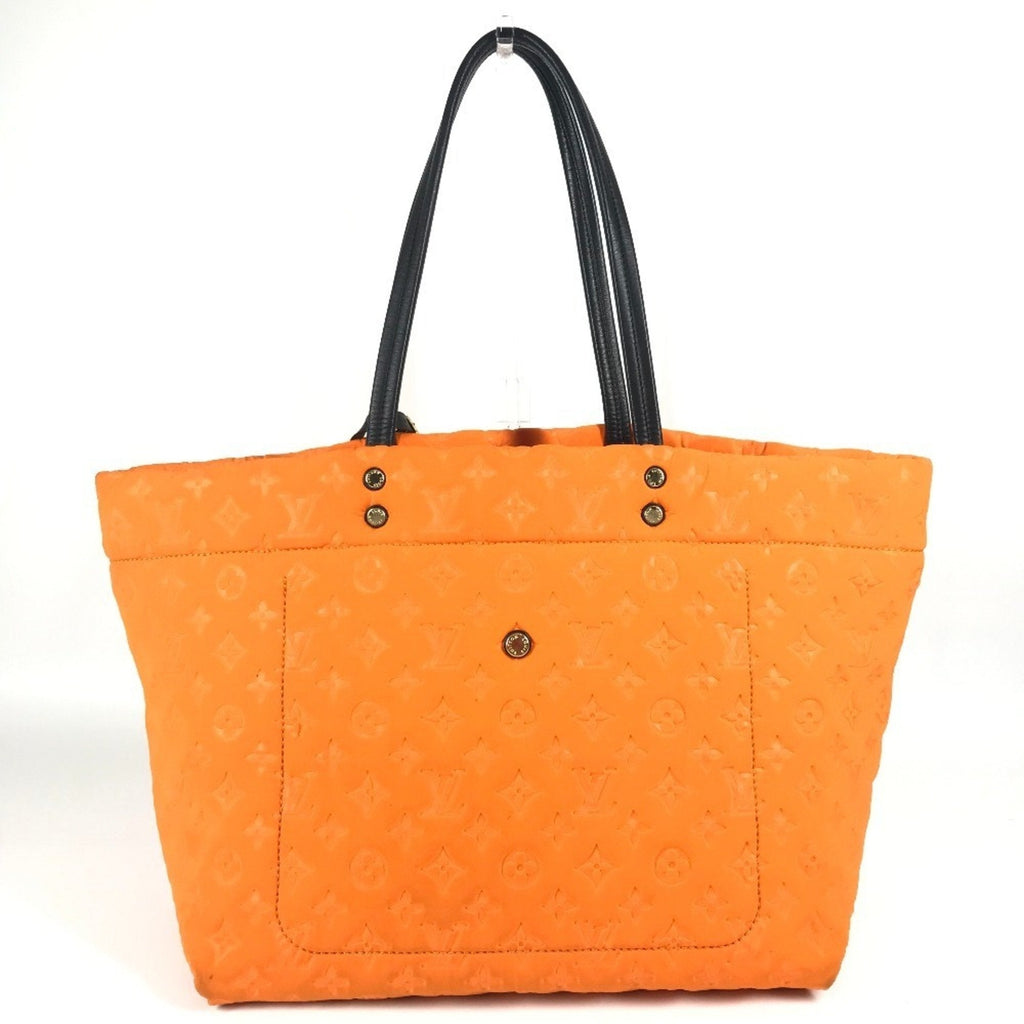 Louis Vuitton Orange Microfiber Shoulder Bag Tote Bag
