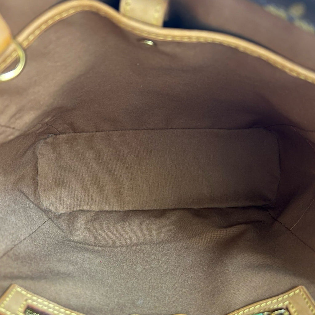 Louis Vuitton Brown Leather Pvc Handbag Tote Bag