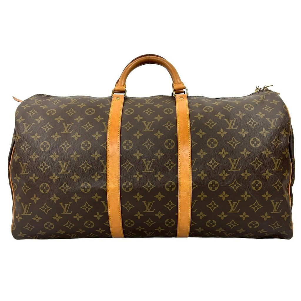 Louis Vuitton Brown Leather Pvc Boston Bag