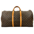 Louis Vuitton Brown Leather Pvc Boston Bag