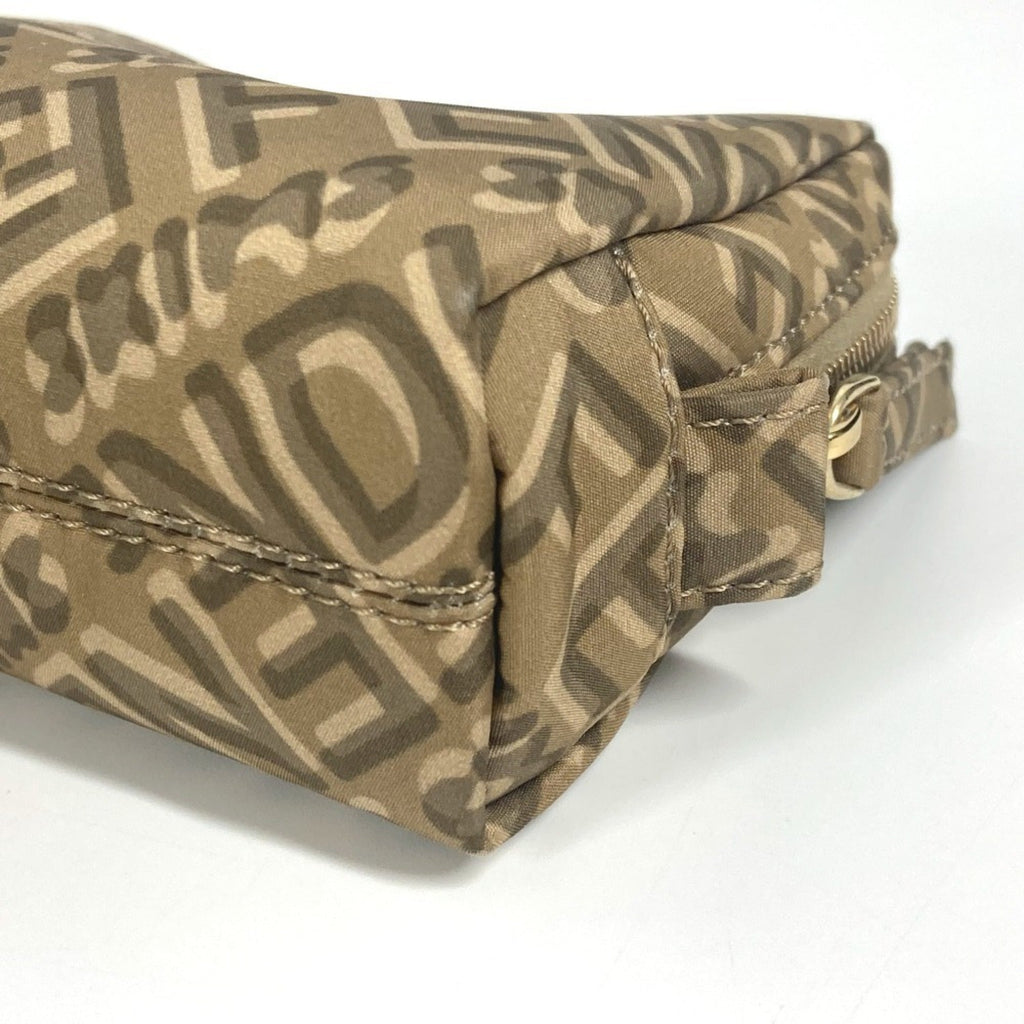 Fendi Beige Nylon Pouch