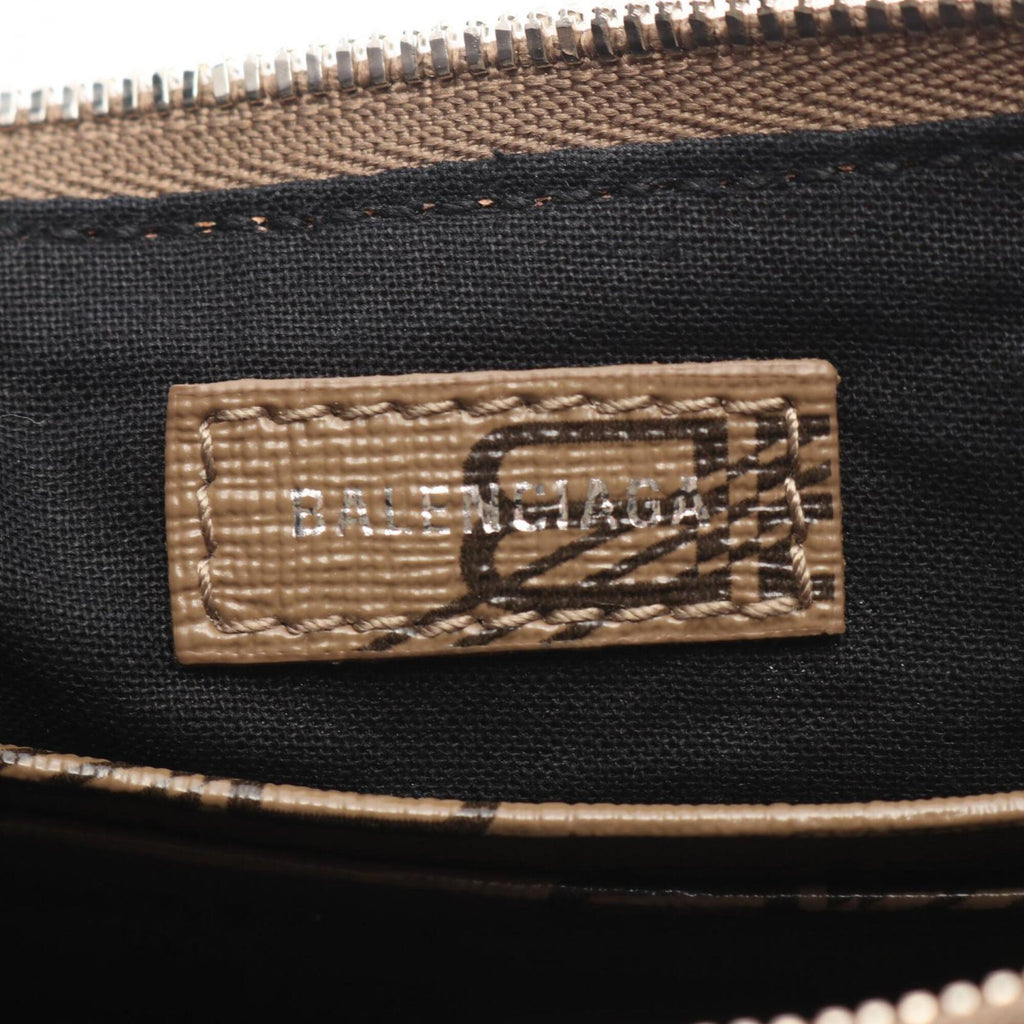 Balenciaga Gray Coated Canvas Hand