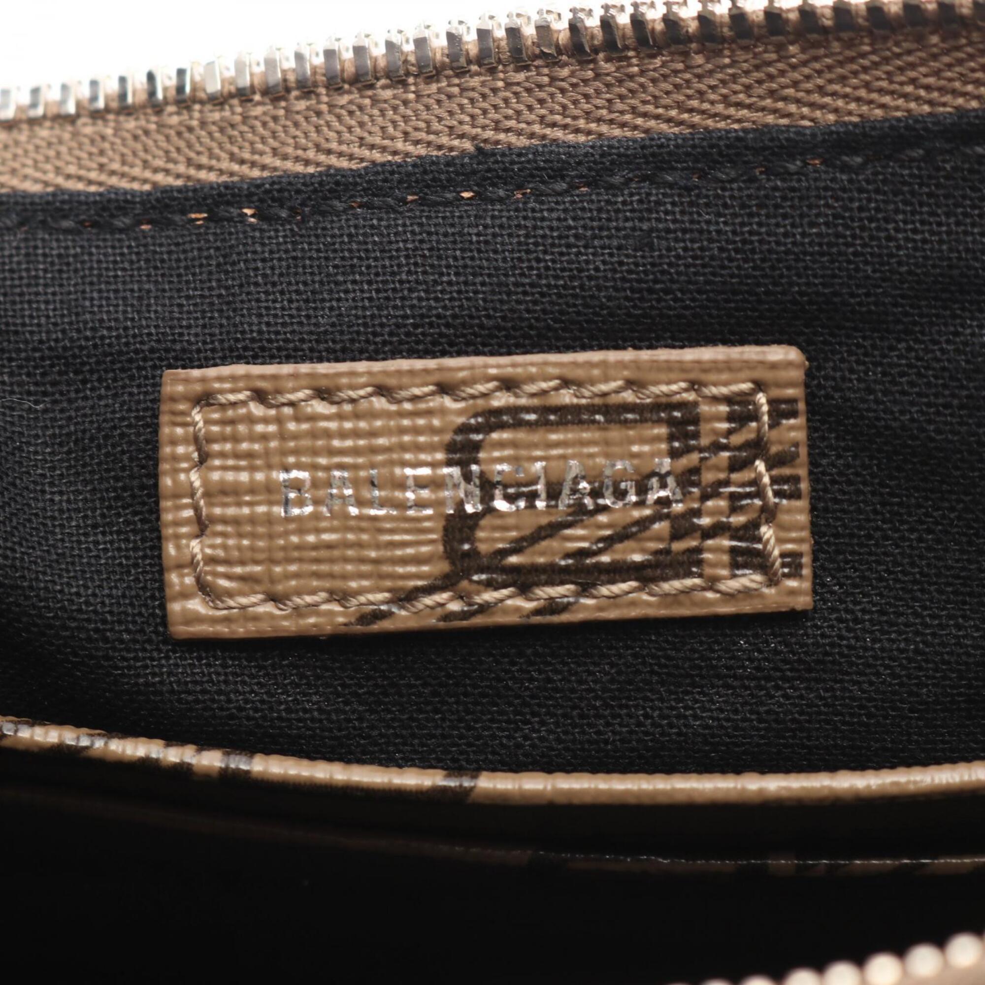 Balenciaga Gray Coated Canvas Hand