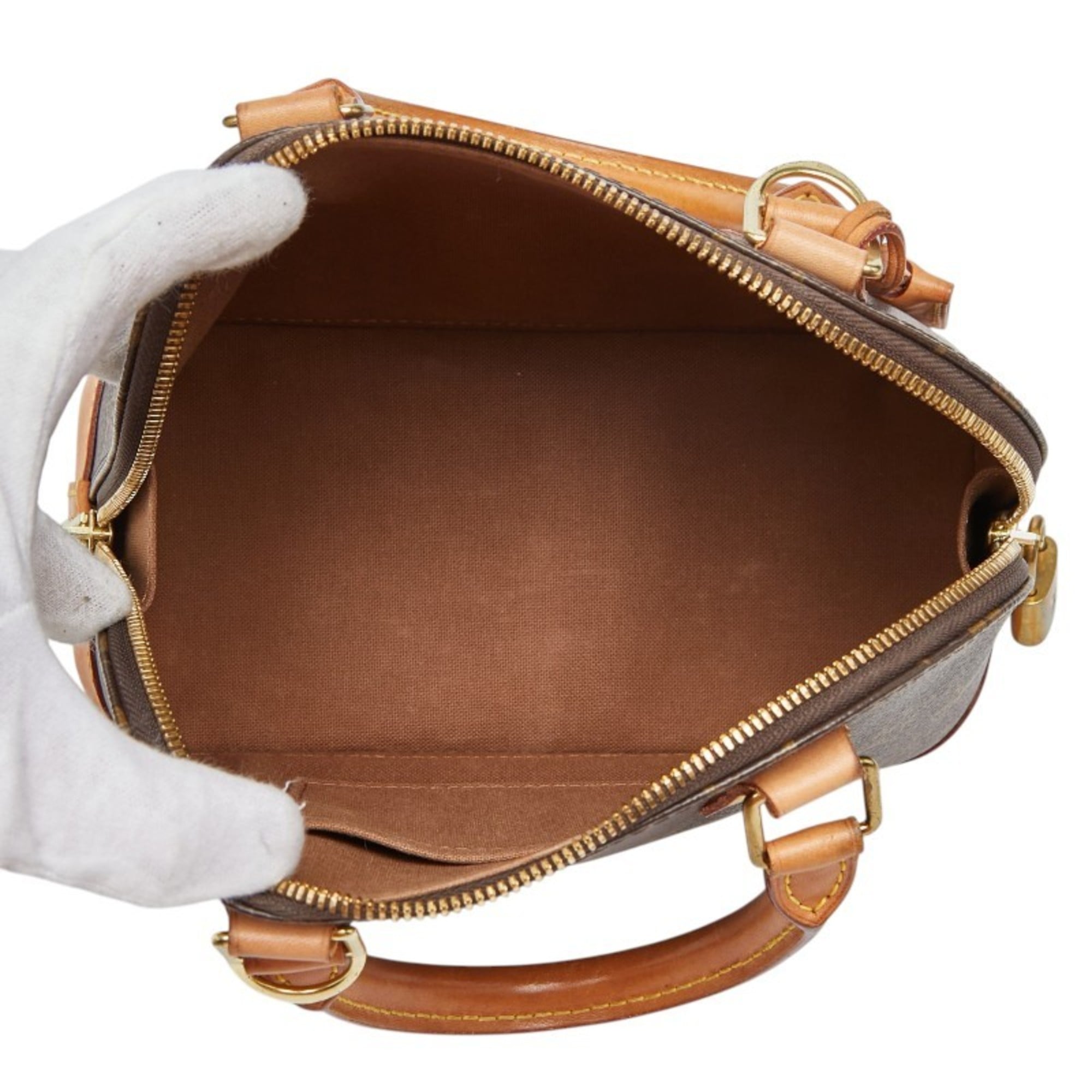 Louis Vuitton Monogram Brown Pvc Leather Handbag Shoulder Bag