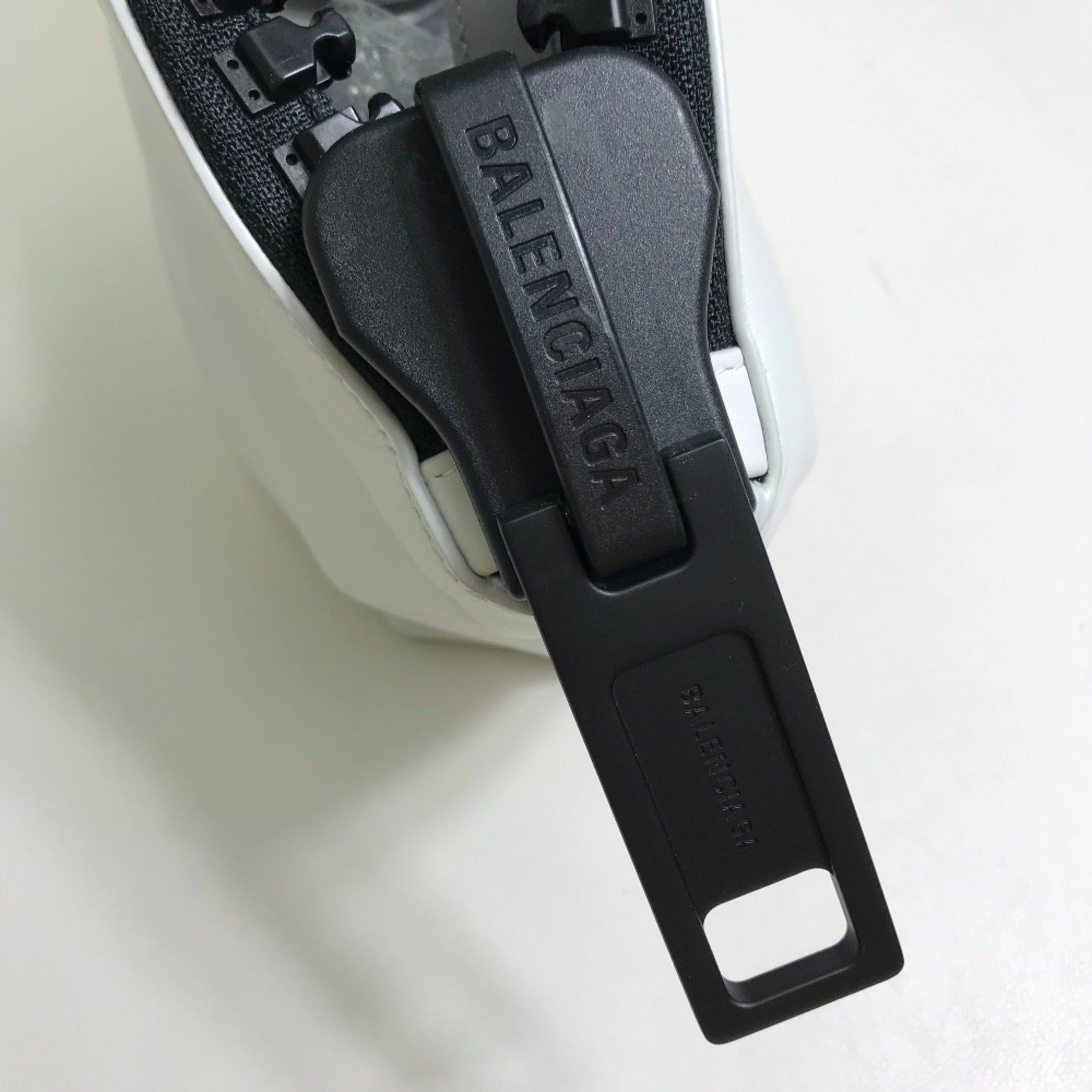 Balenciaga White Leather Hand