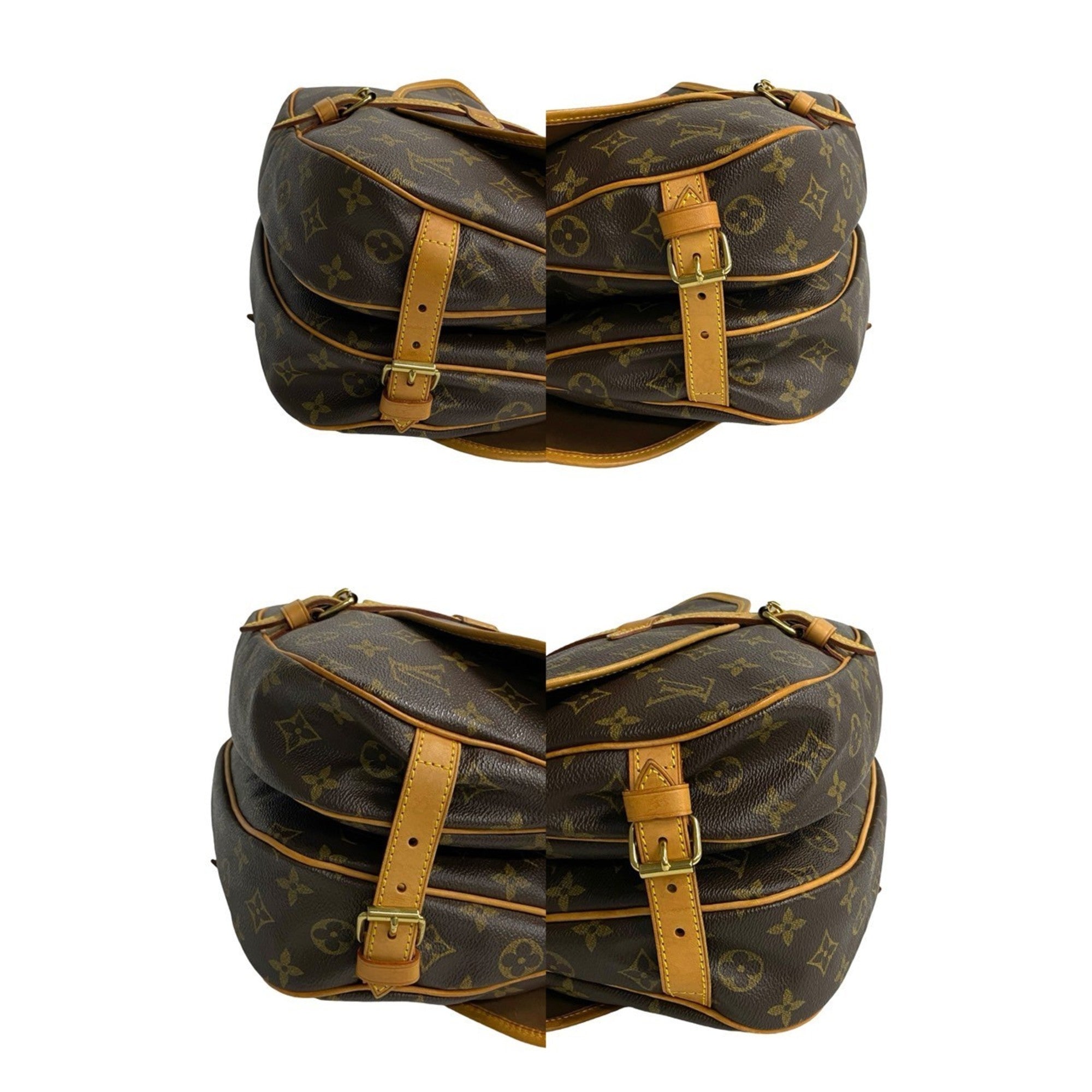 Louis Vuitton Brown Leather Pvc Pochette Shoulder Bag