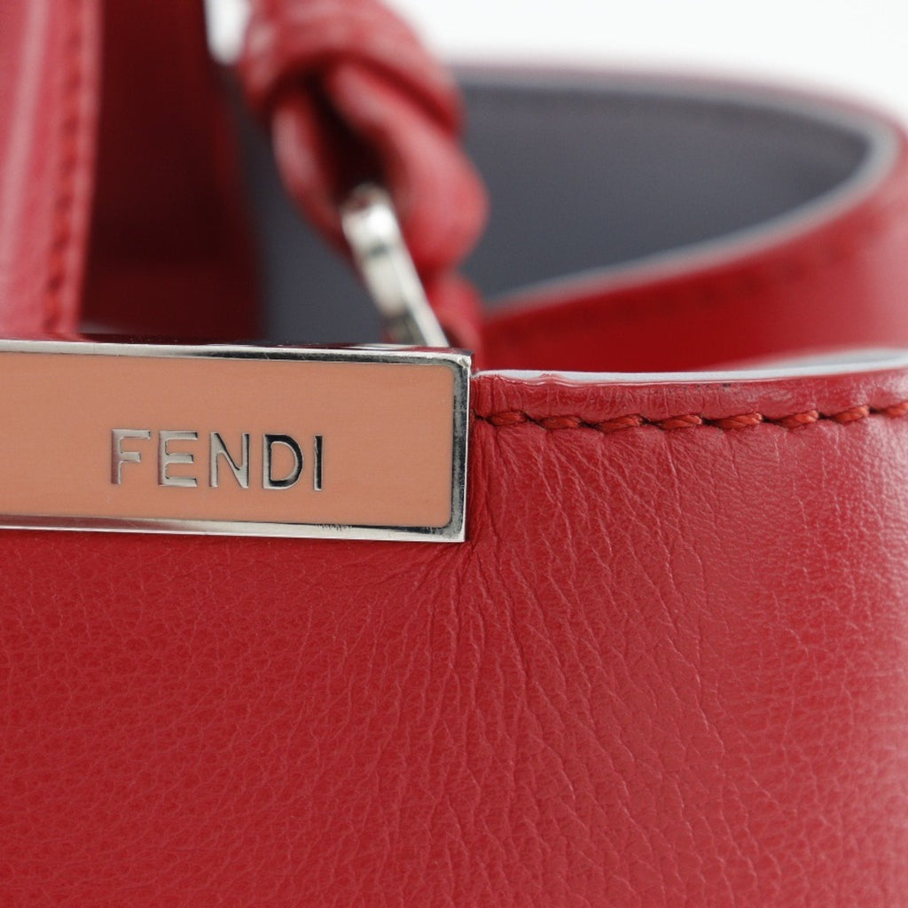 Fendi Red Color Leather Handbag