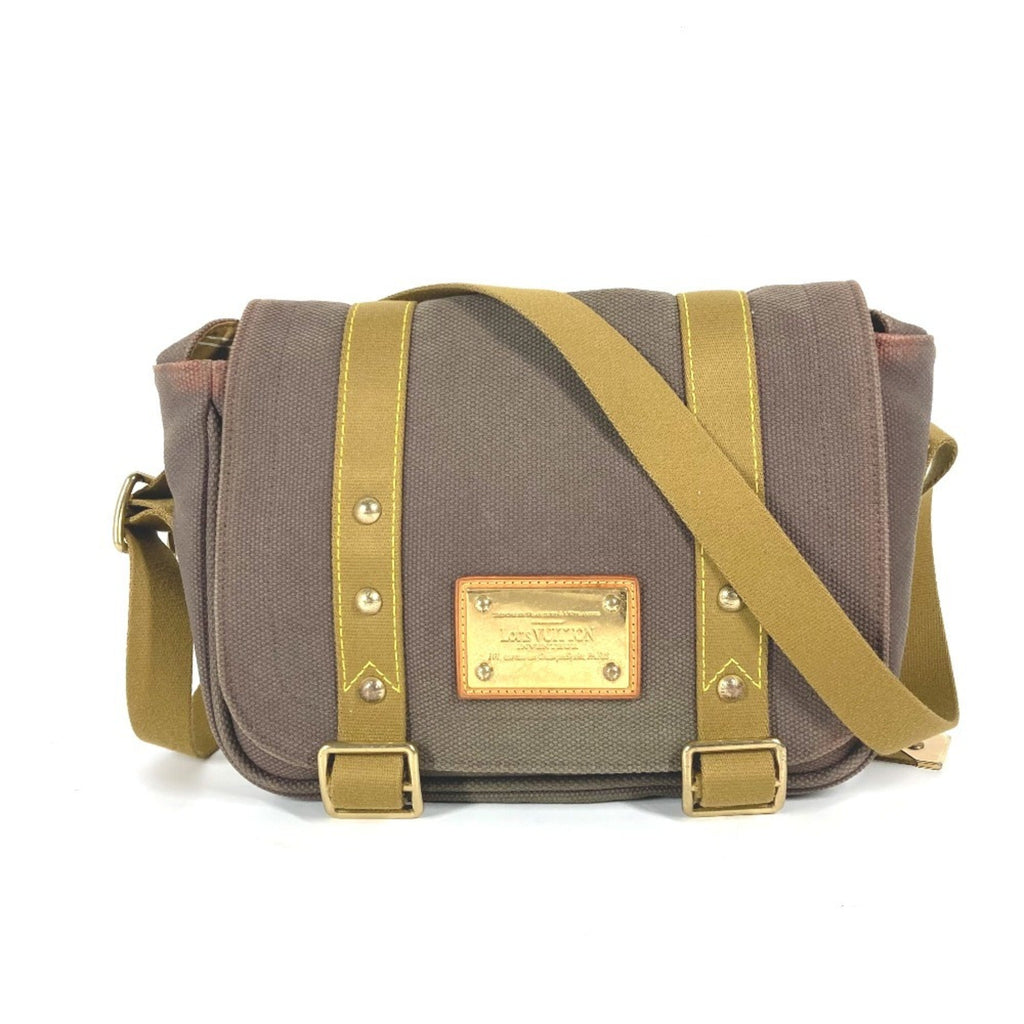 Louis Vuitton Brown Canvas Shoulder Bag