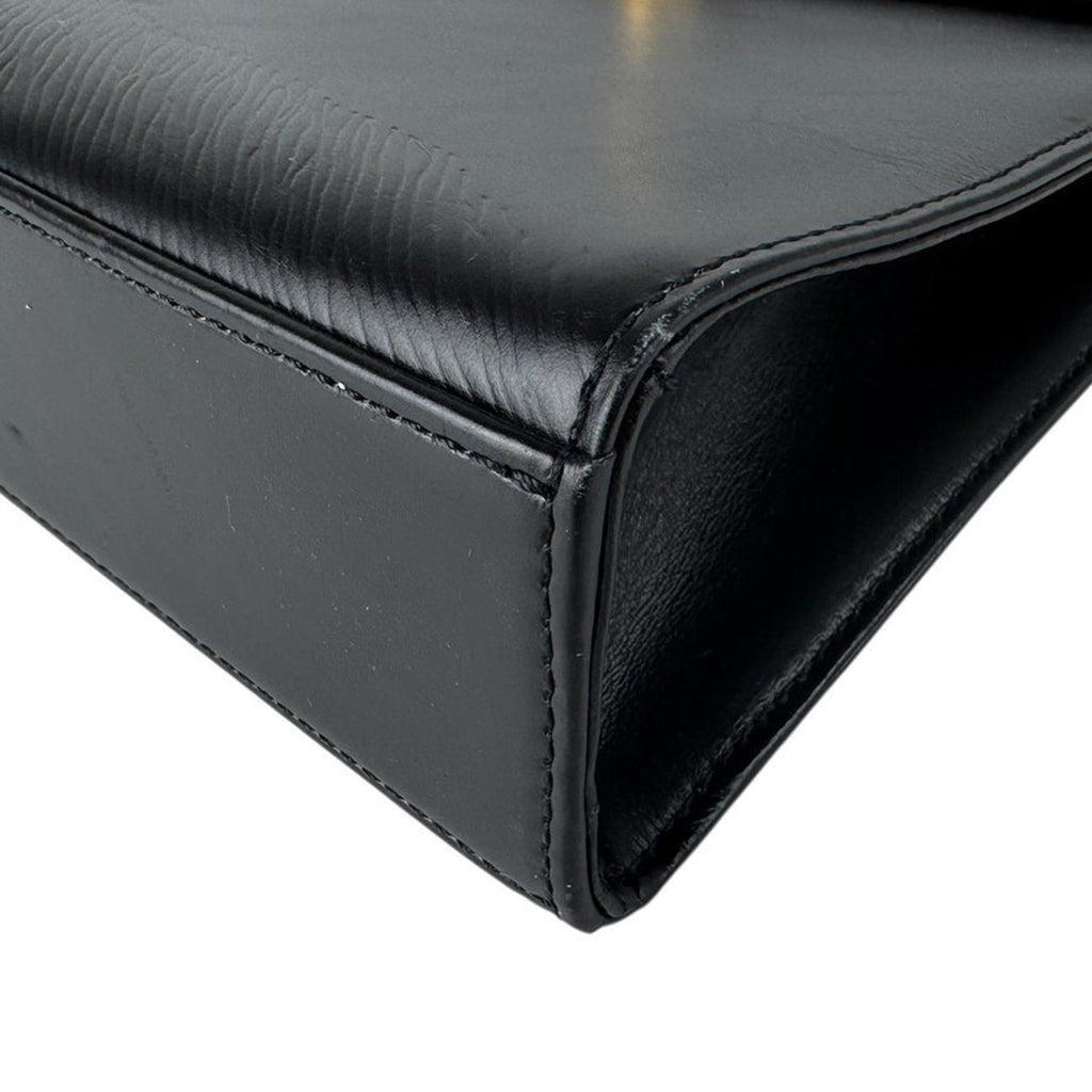 Louis Vuitton Noir Leather Shoulder Bag