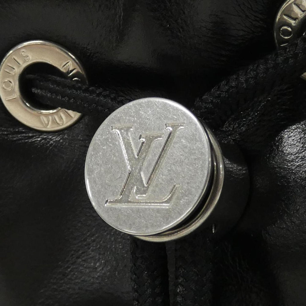 Louis Vuitton Black Leather Shoulder Bag