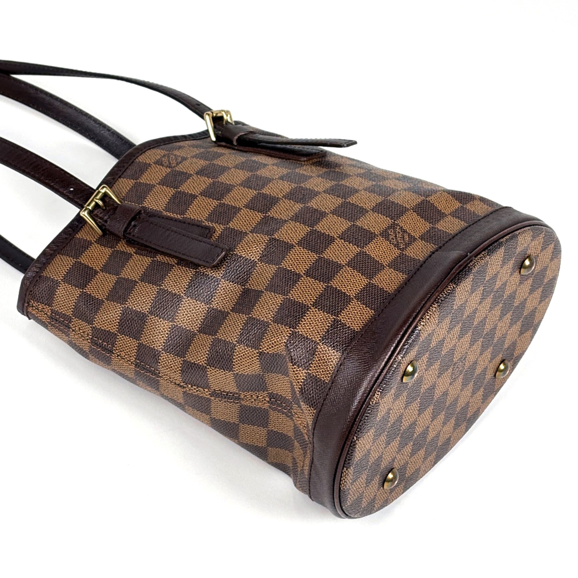 Louis Vuitton Brown Damier Canvas Handbag Pouch Tote Bag