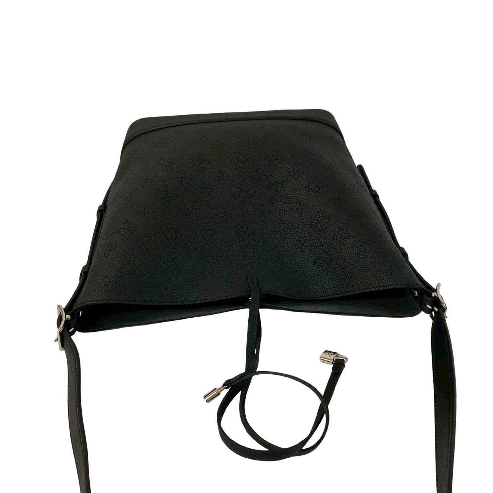 Louis Vuitton Black Leather Shoulder Bag