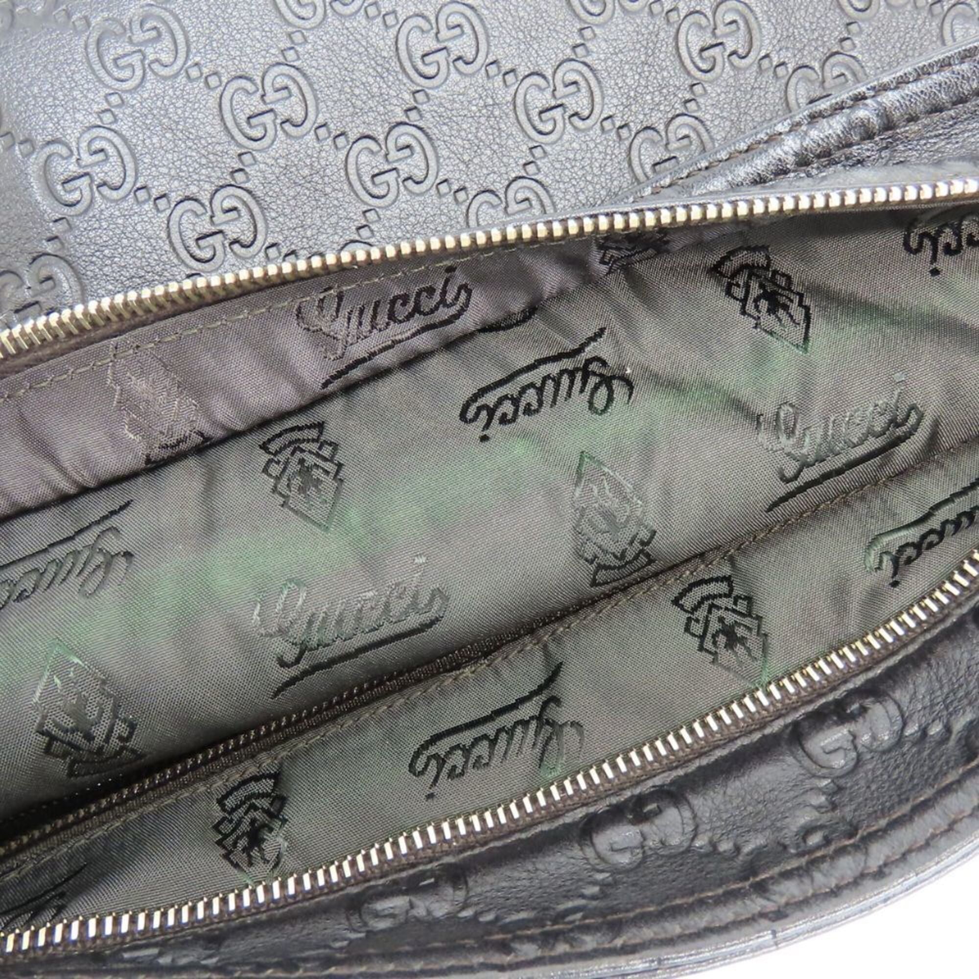 Gucci Black Leather Shoulder Bag (Pre-Owned)