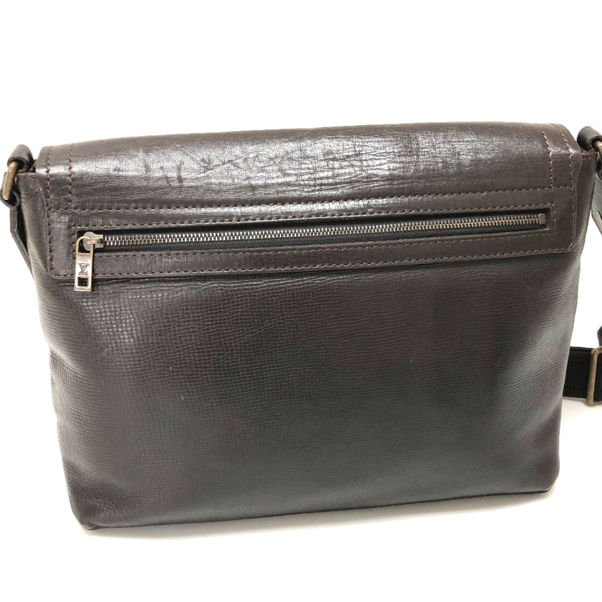 Louis Vuitton Brown Leather Shoulder Bag