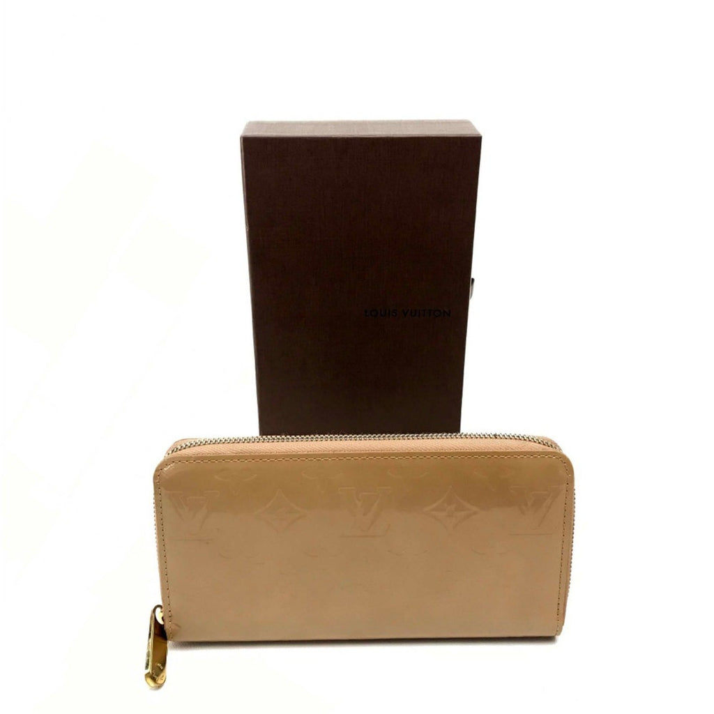 Louis Vuitton Beige Leather Long Wallet