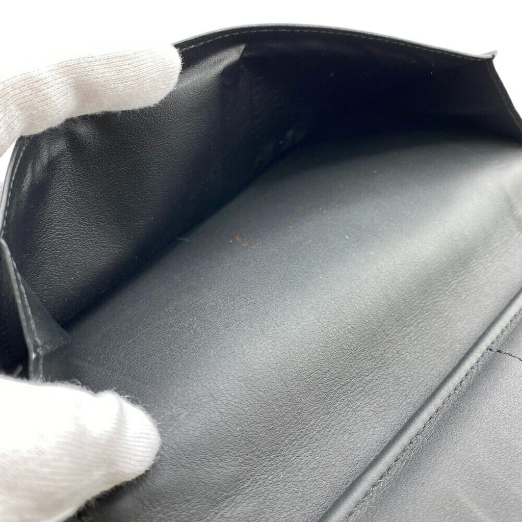 Louis Vuitton Black Leather Long Wallet