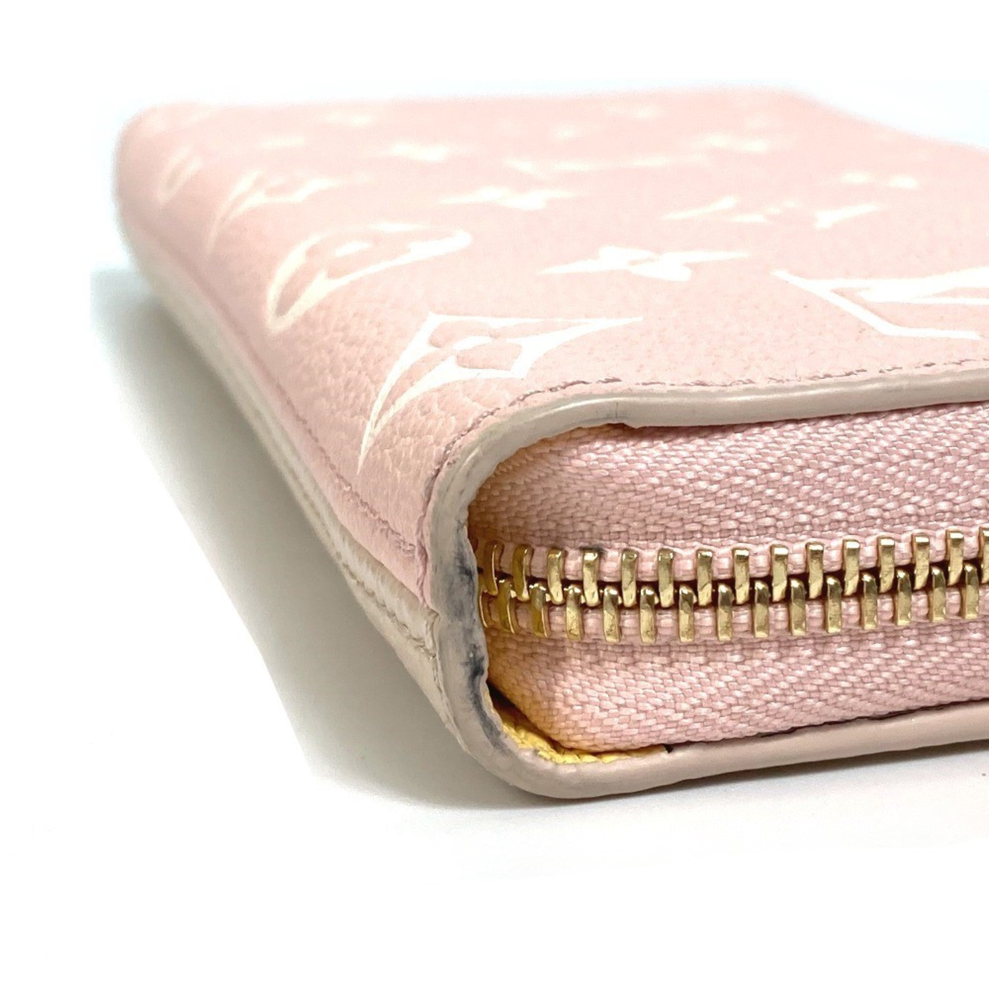 Louis Vuitton Monogram Empreinte Beige Pink Monogram Empreinte Long Wallet