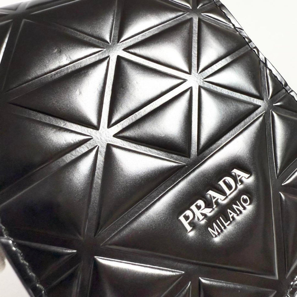 Prada Black Leather Wallet (Bi-Fold)