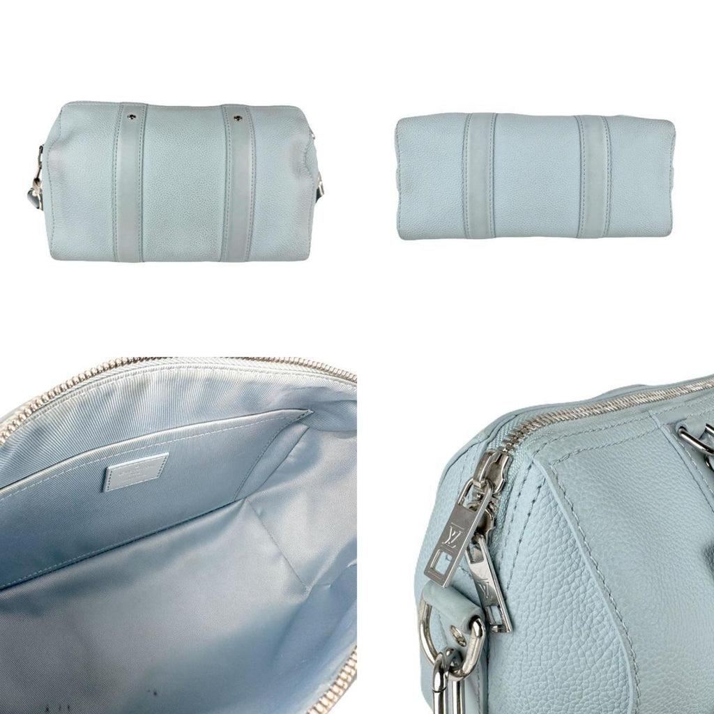 Louis Vuitton Light Blue Leather Shoulder Bag