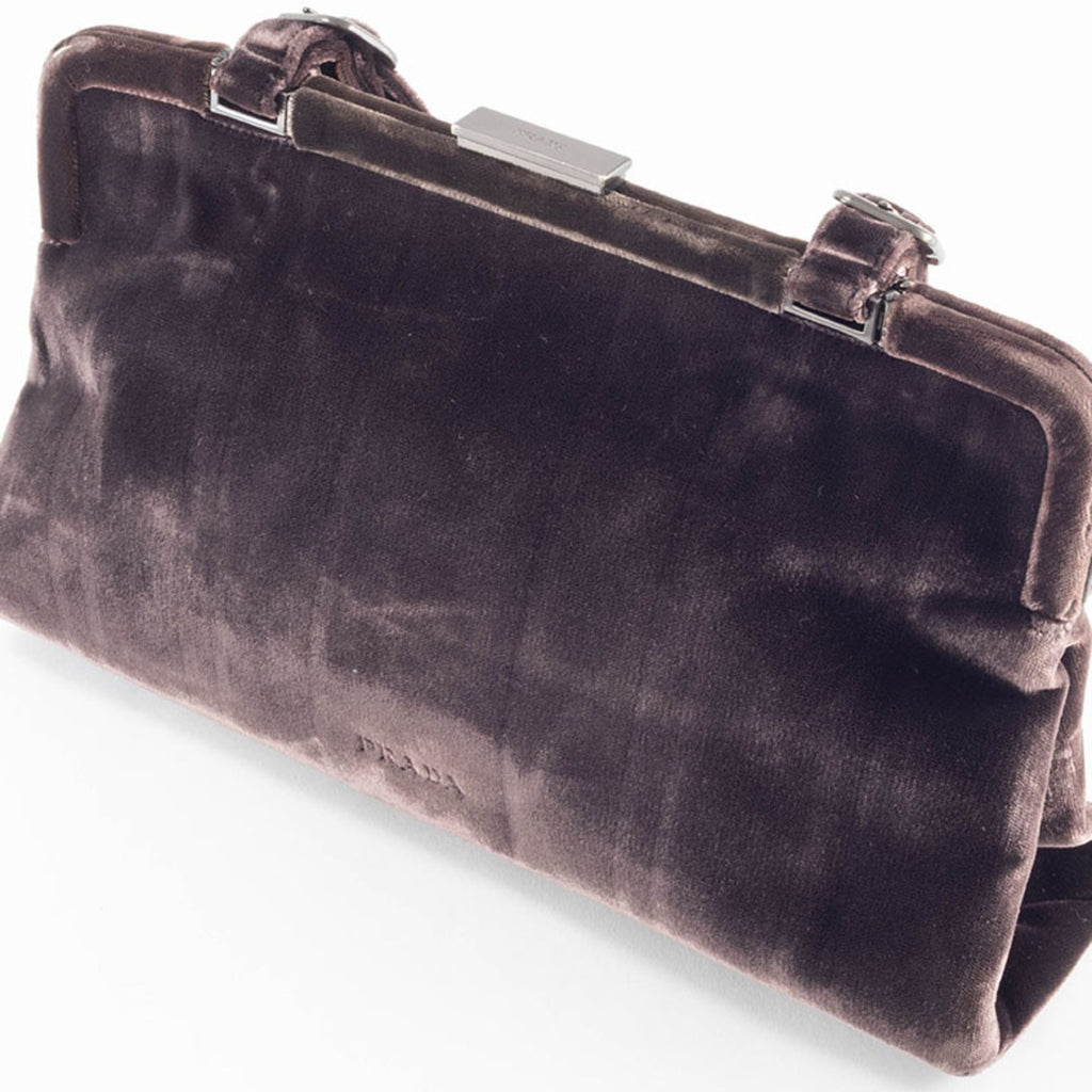 Prada Dark Brown Leather Handbag