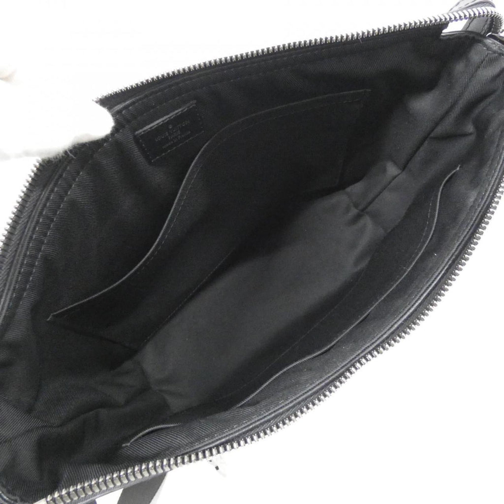 Louis Vuitton Black Coated Canvas Shoulder Bag
