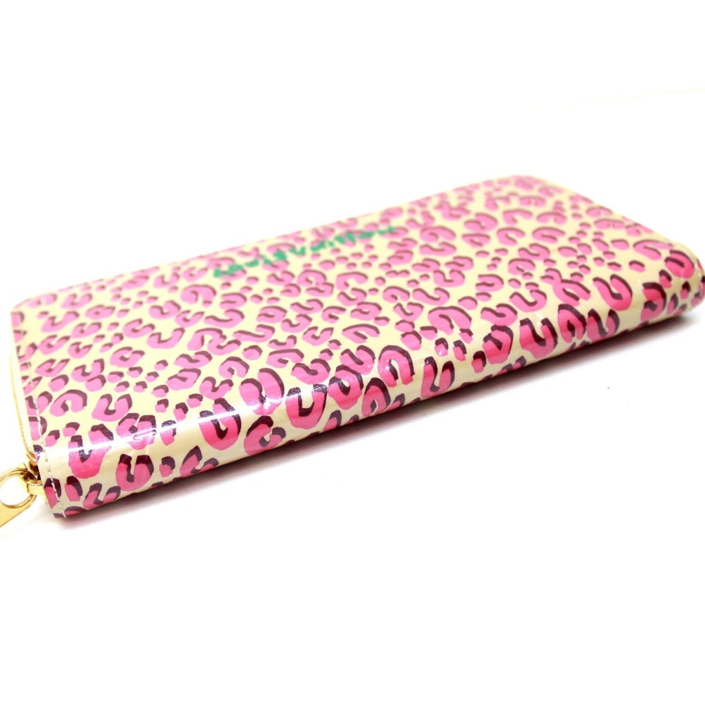 Louis Vuitton Pink Leather Long Wallet