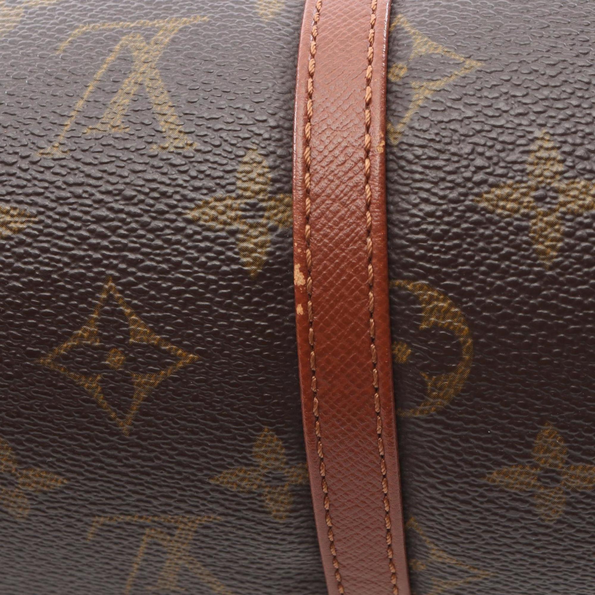 Louis Vuitton Brown Coated Canvas Leather Handbag