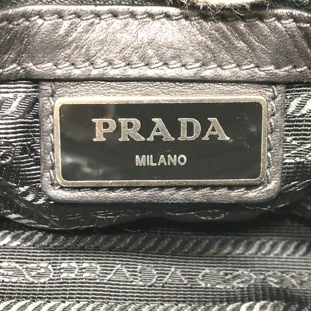 Prada Black Leather Shoulder Bag