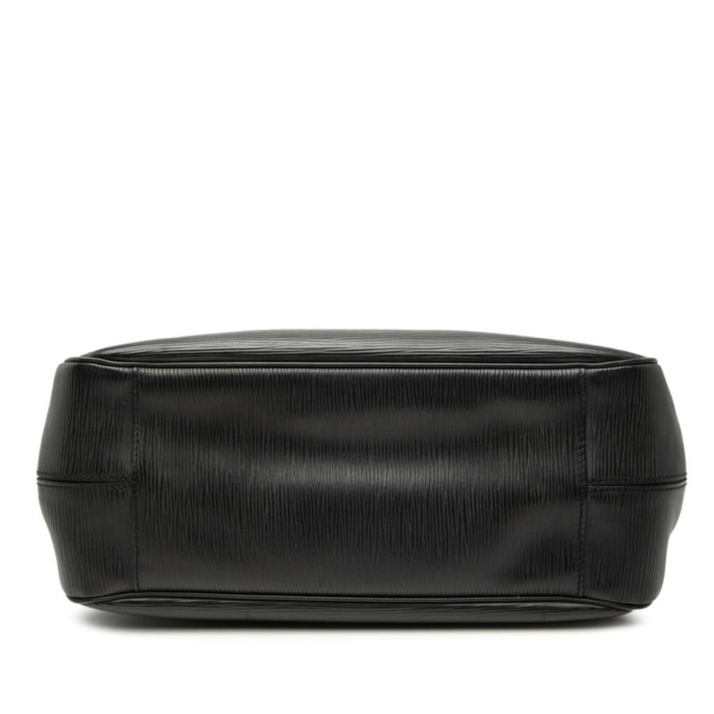 Louis Vuitton Black Noir Leather Handbag Tote Bag