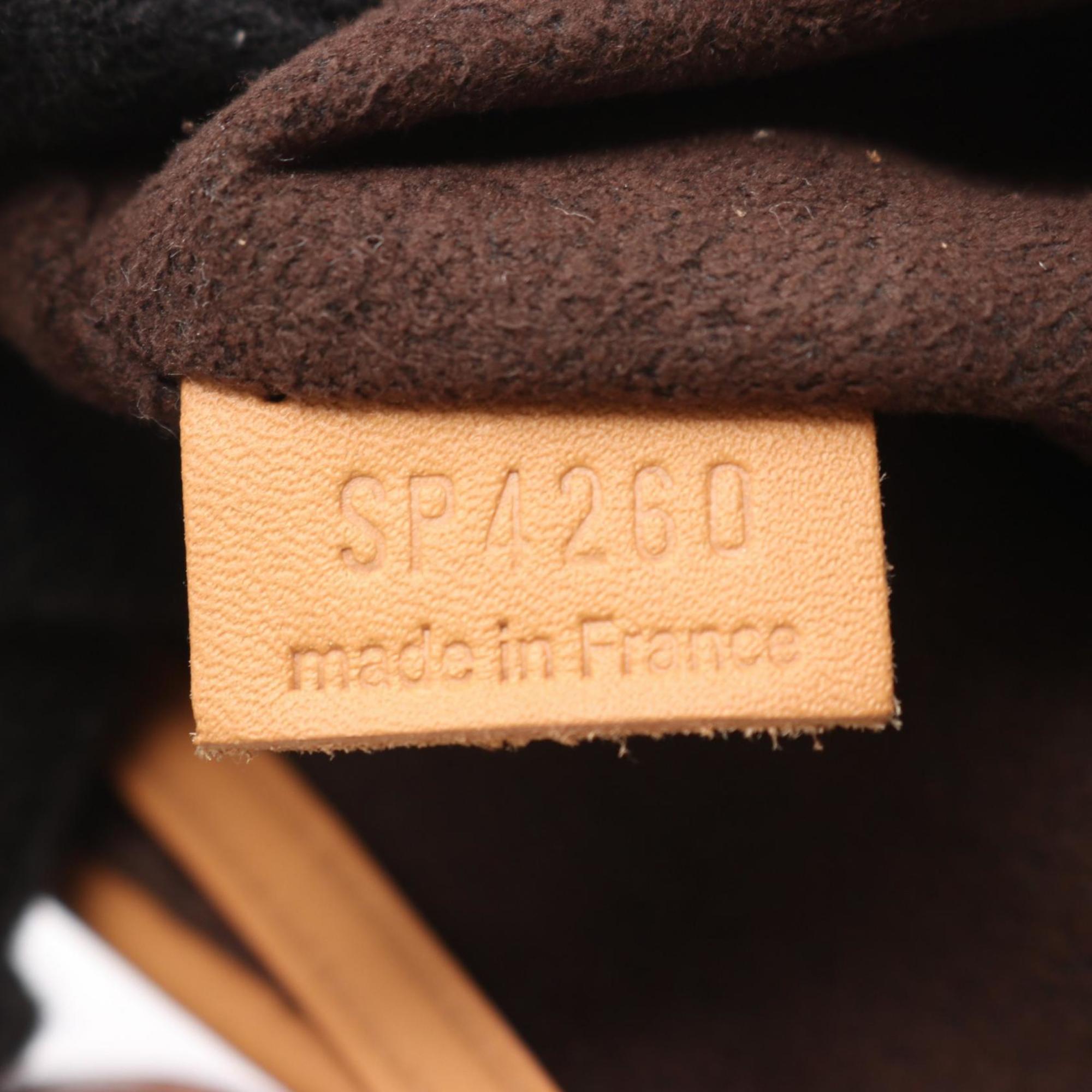 Louis Vuitton Brown Coated Canvas Leather Monogram Handbag Shoulder Bag