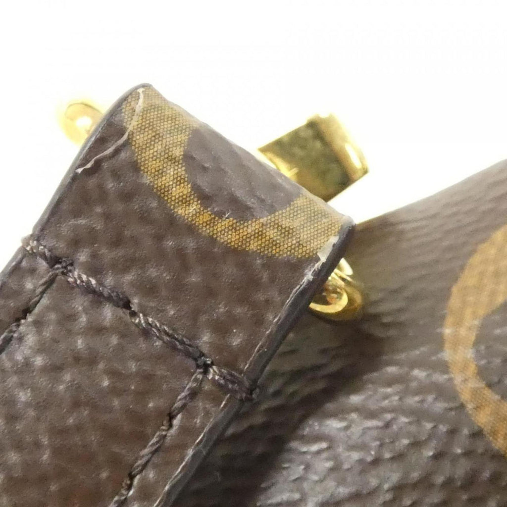 Louis Vuitton Marron Coated Canvas Leather Handbag