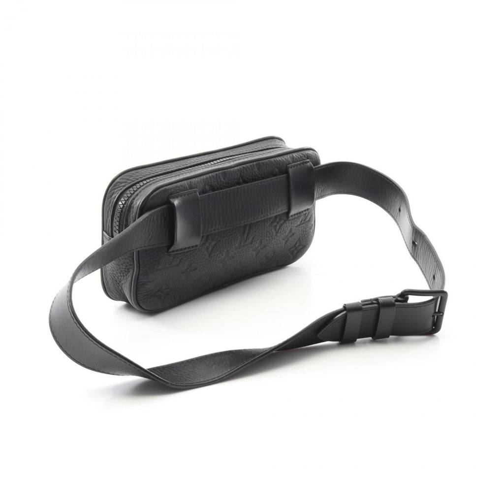 Louis Vuitton Black Noir Leather Fanny Pack Pochette