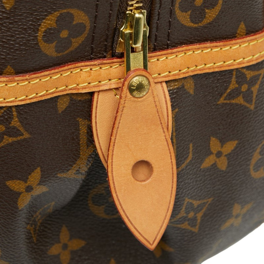 Louis Vuitton Brown Pvc Leather Handbag Tote Bag