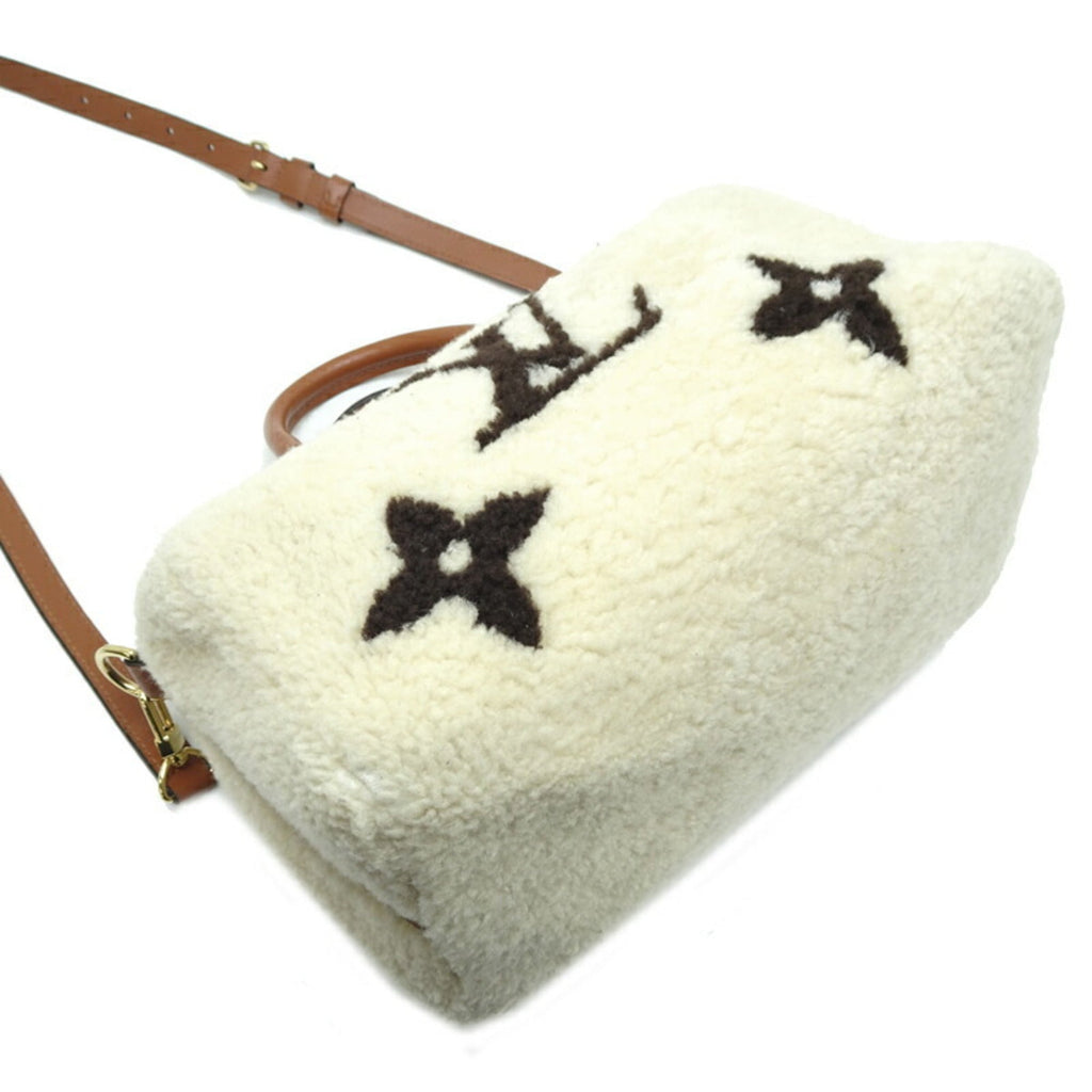 Louis Vuitton Brown White Monogram Handbag