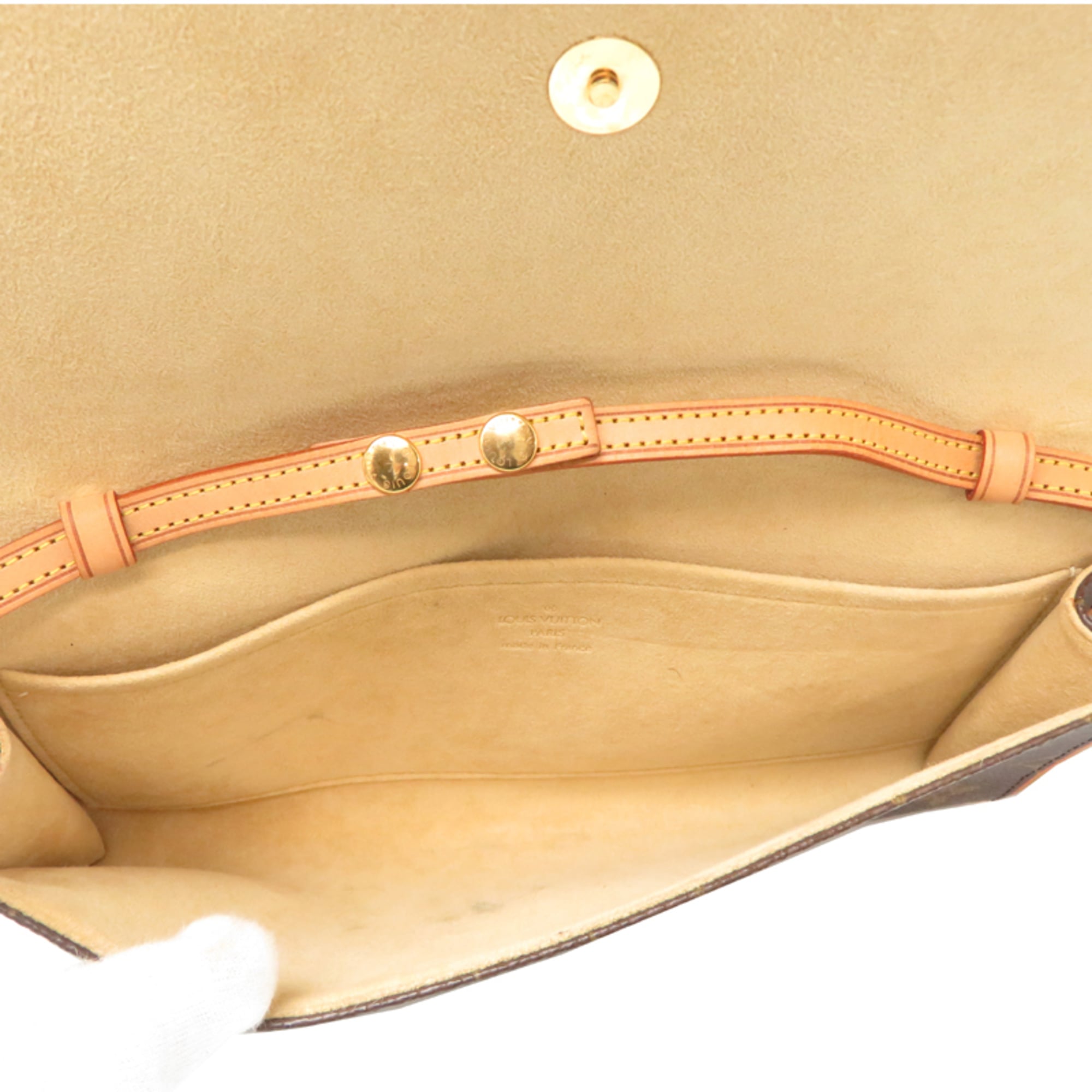 Louis Vuitton Brown Monogram Pochette Shoulder Bag