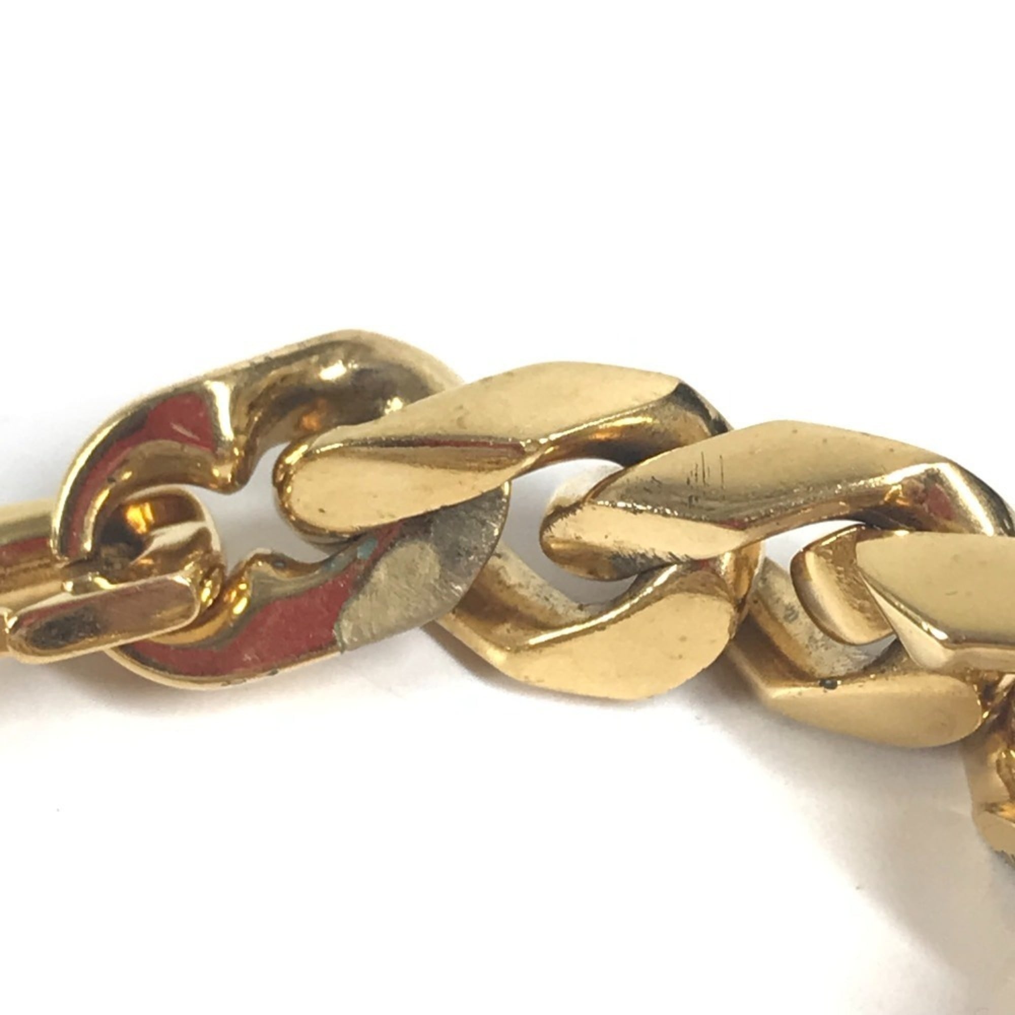 Louis Vuitton Monogram Gold Metal Charm Bracelet