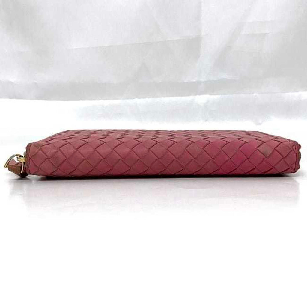 Bottega Veneta Pink Leather Long Wallet (Bi-Fold)