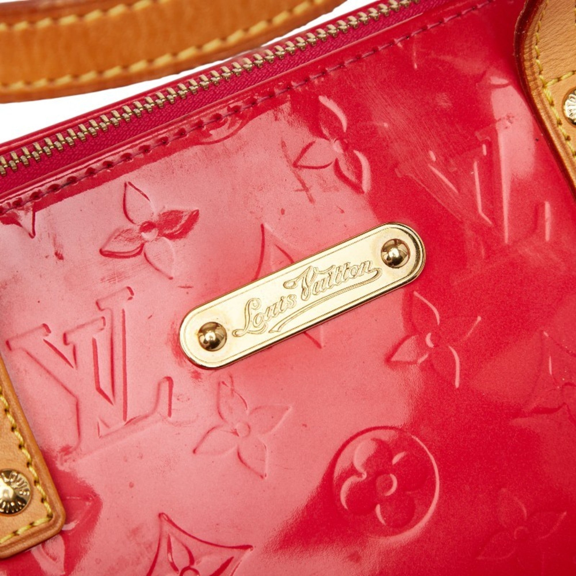 Louis Vuitton Monogram Vernis Rose Pop Patent Leather Handbag