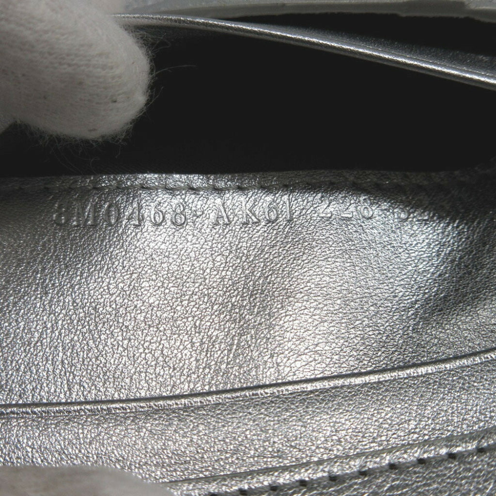 Fendi Silver Leather Wallet (Bi-Fold)