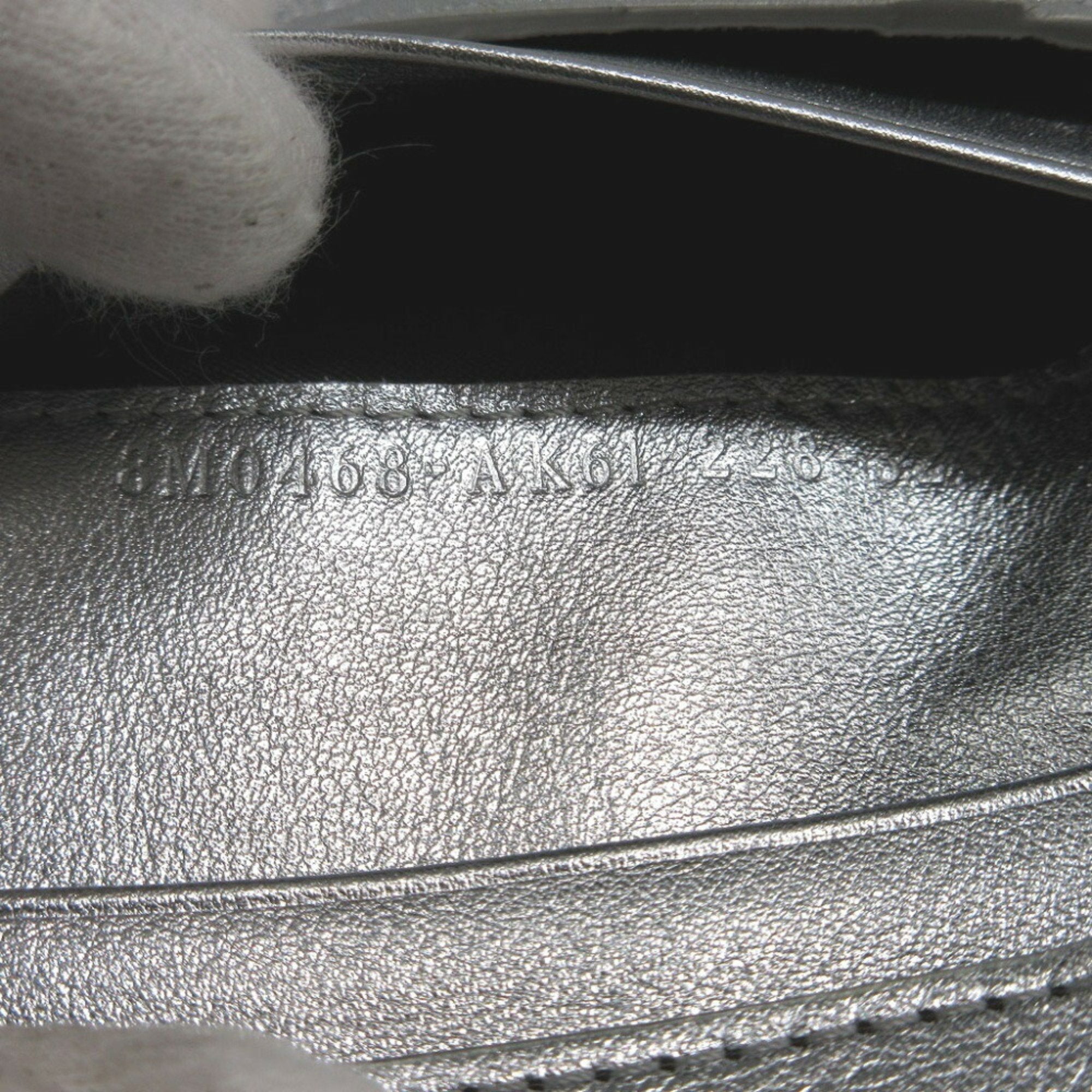 Fendi Silver Leather Wallet (Bi-Fold)