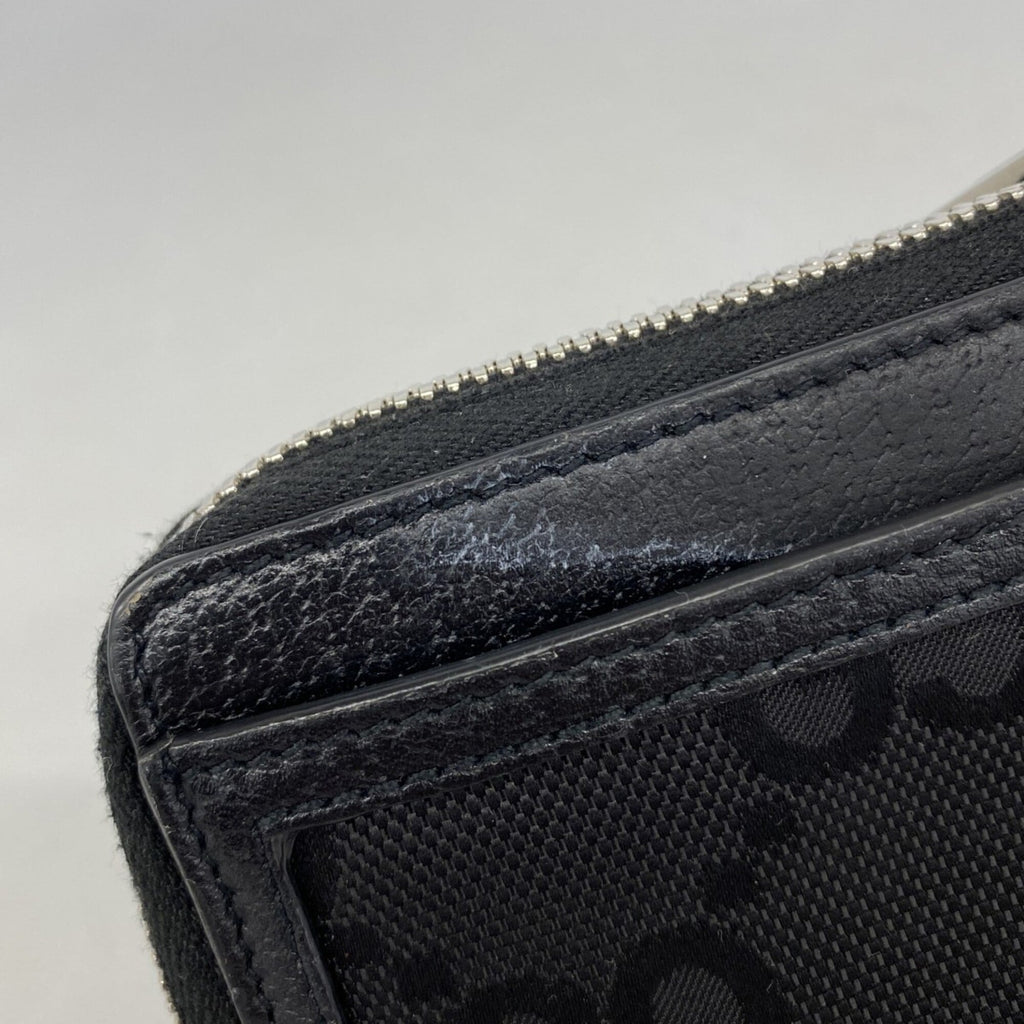 Gucci Black Canvas Wallet (Bi-Fold) (Pre-Owned)