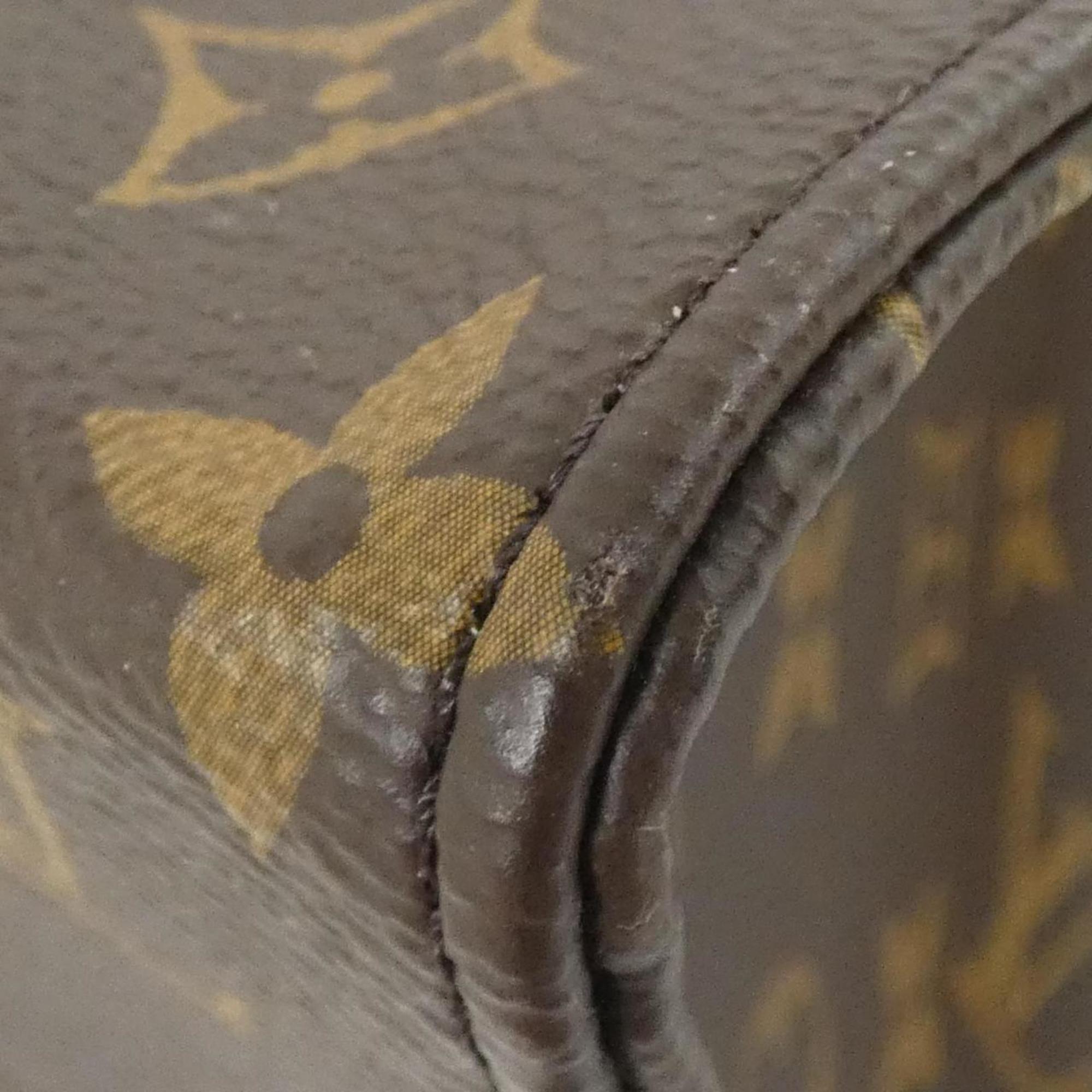 Louis Vuitton Marron Coated Canvas Handbag