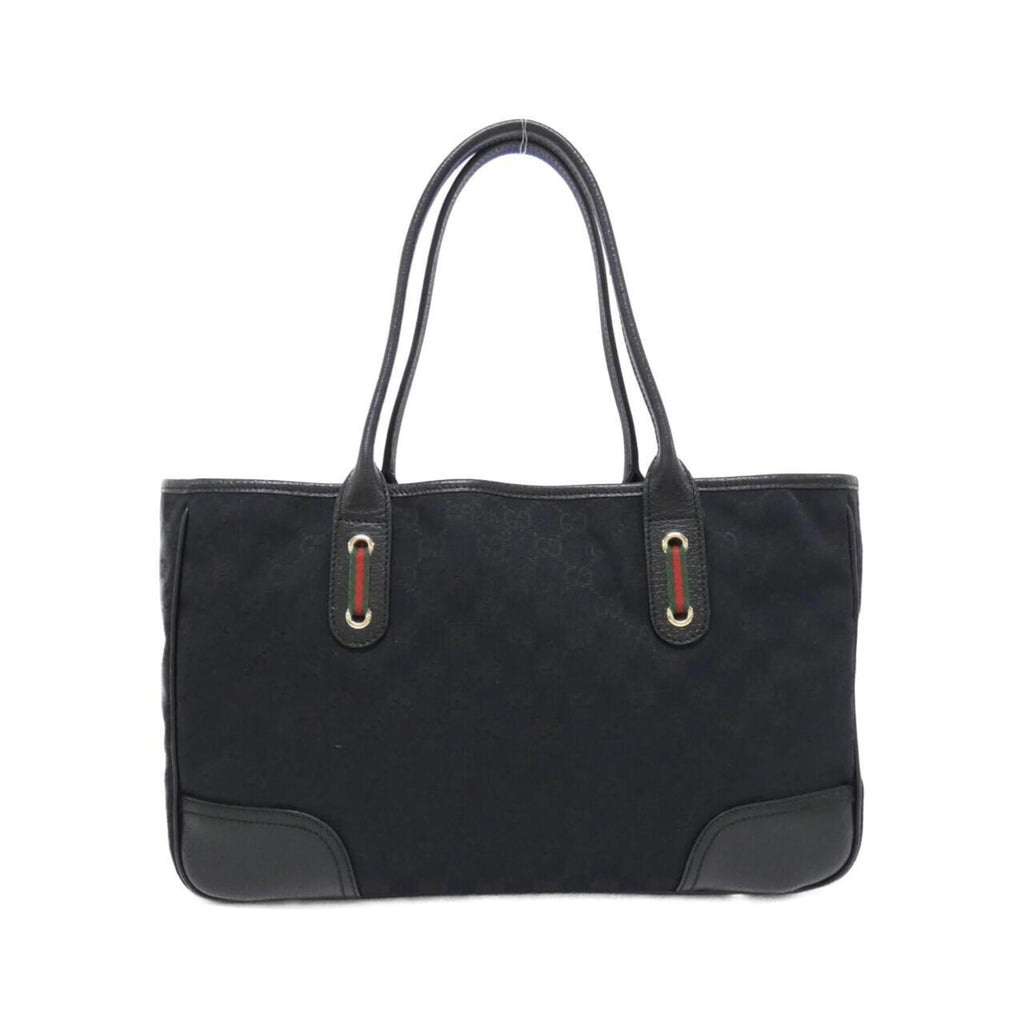 Gucci Black Gg Canvas Handbag (Pre-Owned)